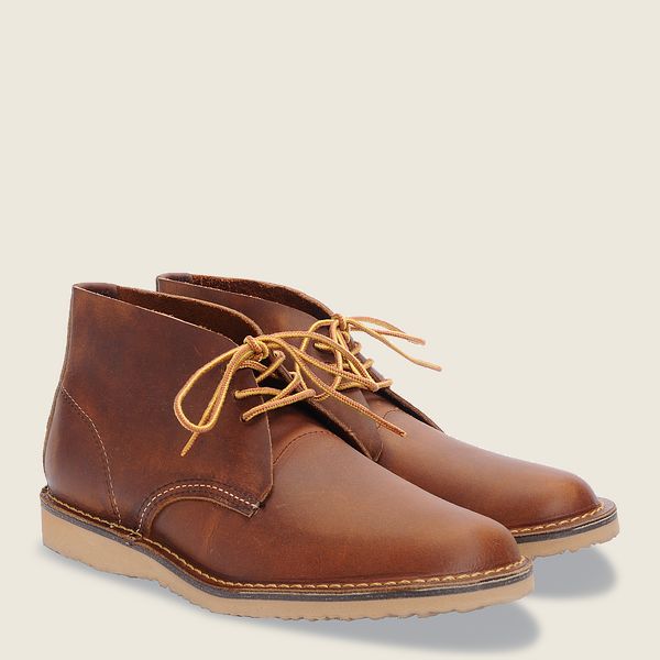 レッド ウィング(Red Wing) Weekender - チャッカラフ＆タフレザー ブーツ メンズ カッパー JP37615